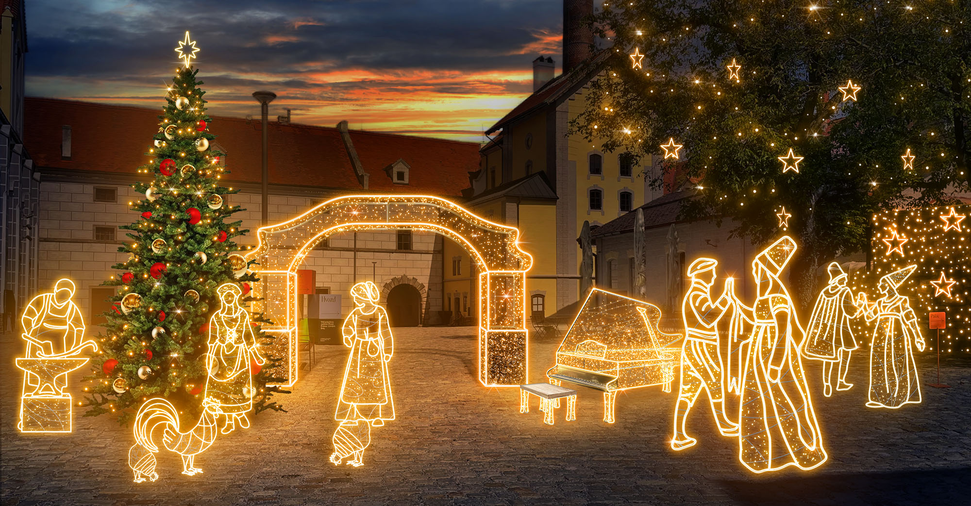 Světelný park              Český Krumlov